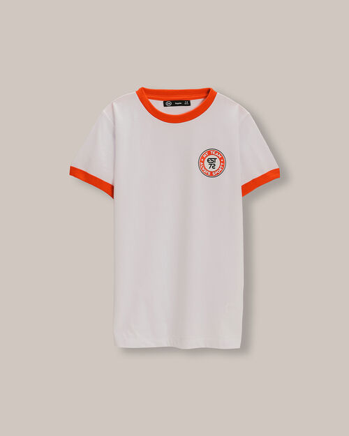 Playera Ringer Blanca